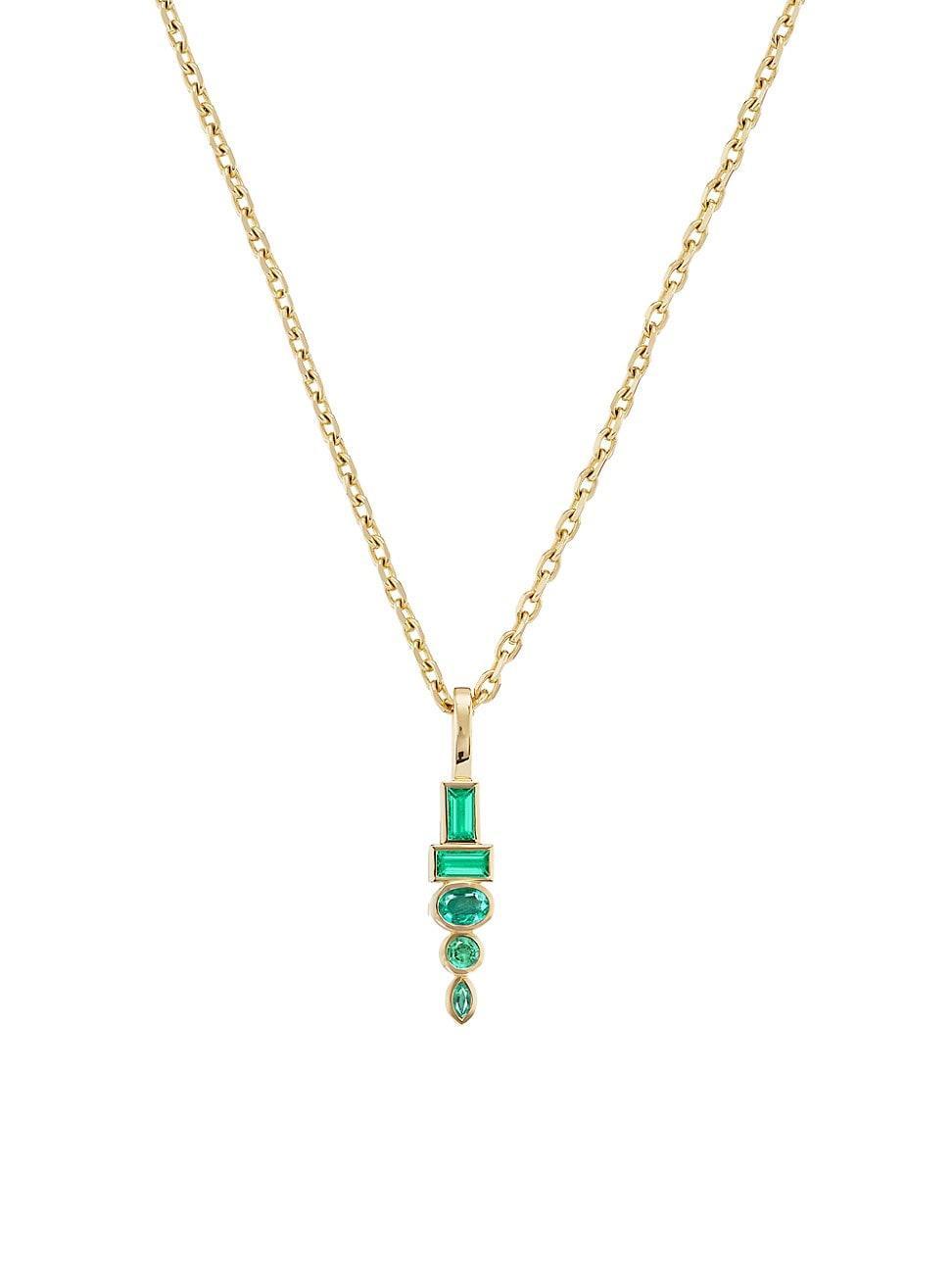 Womens Monroe Totem 18K Yellow Gold & Gemstone Pendant Necklace Product Image