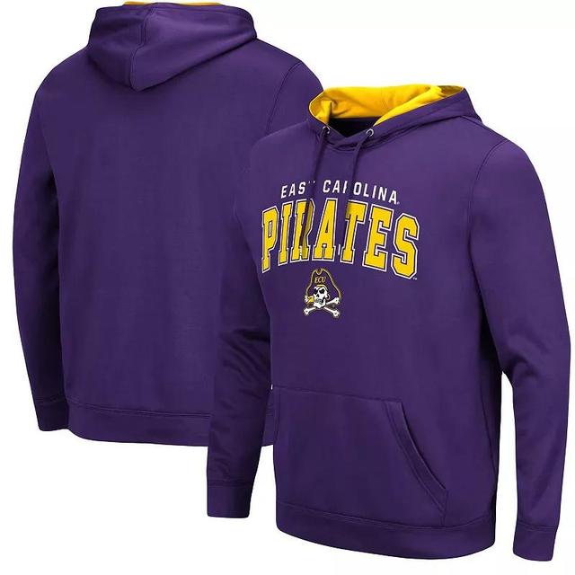 Mens Colosseum Purple ECU Pirates ResistancePullover Hoodie Product Image