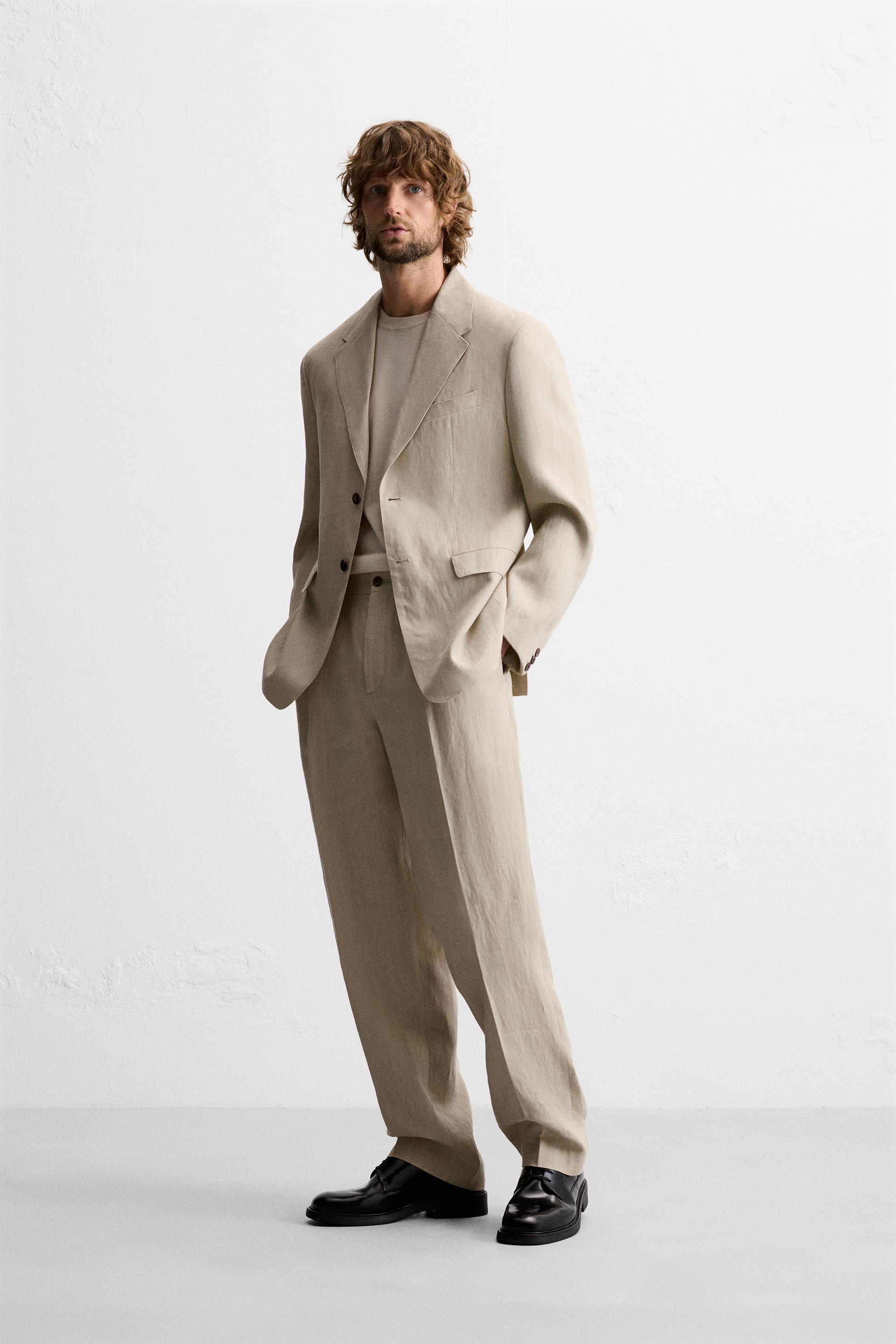 SUIT JACKET IN 100% LINEN Product Image