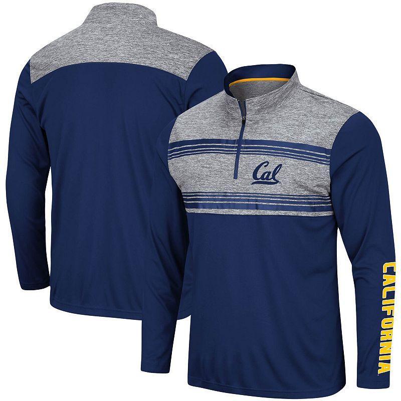 Mens Colosseum Cal Bears Tuxedo Night Quarter-Zip Jacket Blue Product Image