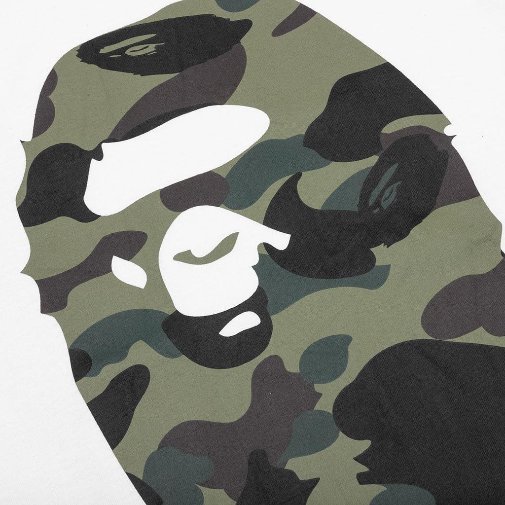 1st Camo By Bathing Ape Tee - White/Green Male Product Image