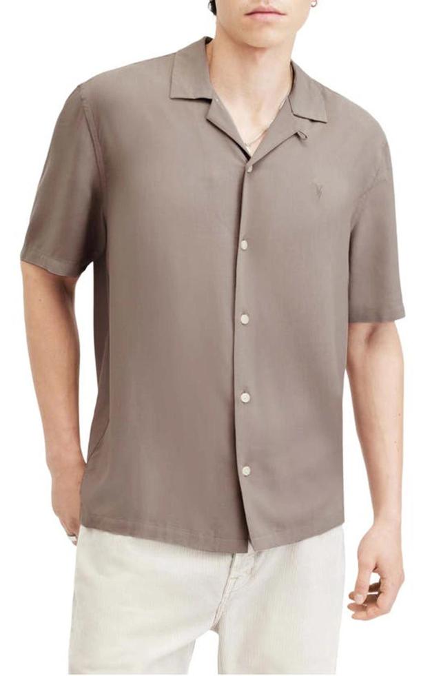 AllSaints Venice Relaxed Fit Short Sleeve Button-Up Camp Shirt Product Image