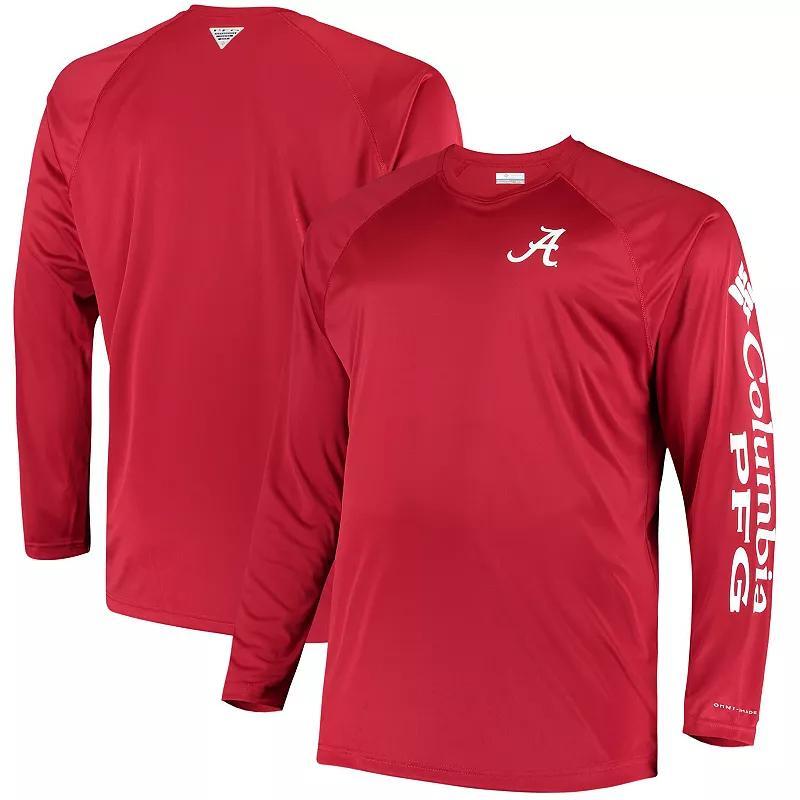 Columbia Mens Collegiate PFG Terminal Tackle Long Sleeve Shirt - Big - Alabama- Product Image