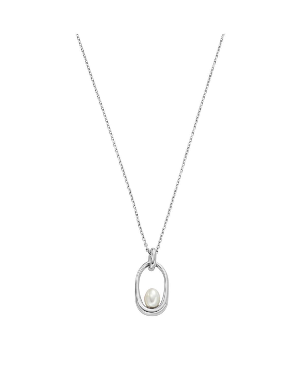 Skagen Womens Shell Pearl Pendant Necklace Product Image