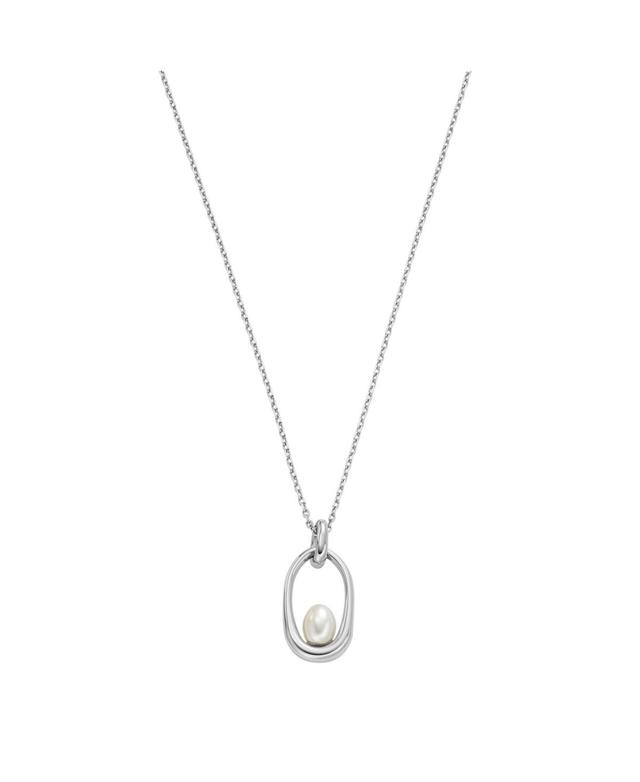 Skagen Womens Shell Pearl Pendant Necklace Product Image