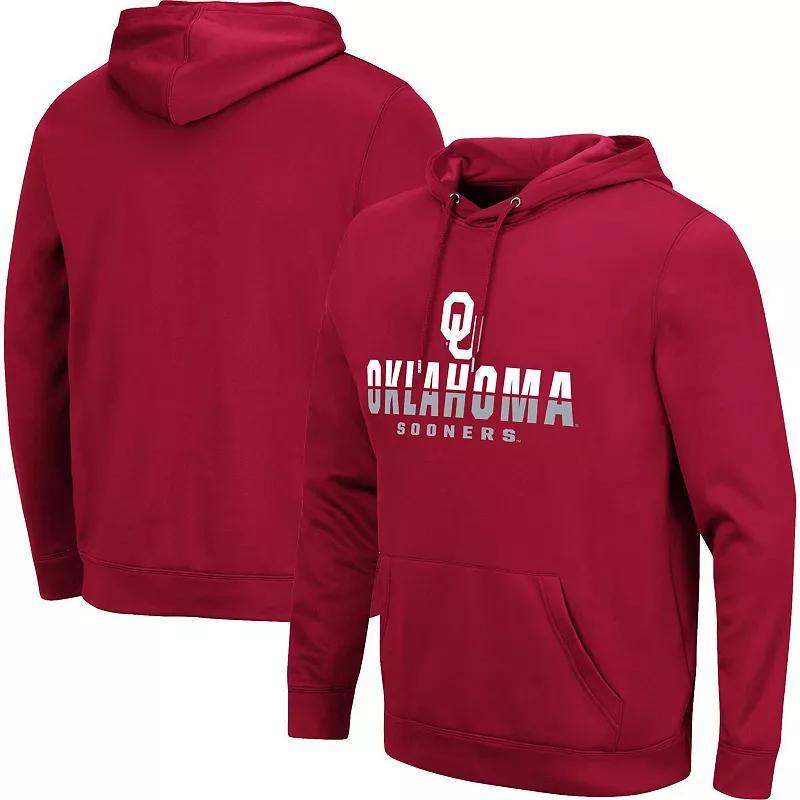 Mens Colosseum Crimson Oklahoma Sooners Lantern Pullover Hoodie Product Image