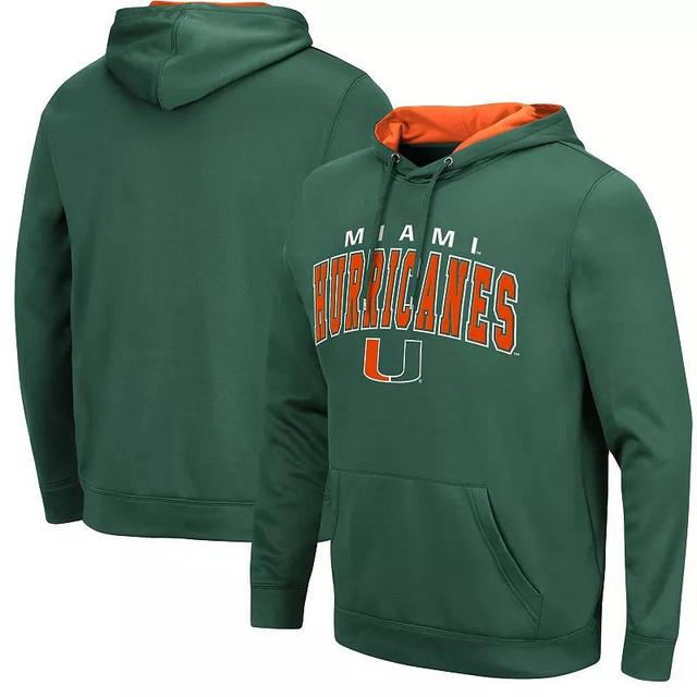 Mens Colosseum Miami Hurricanes ResistancePullover Hoodie Product Image