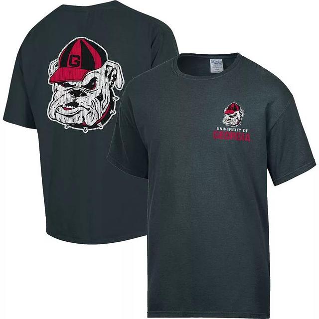 Mens Comfort Wash Charcoal Georgia Bulldogs Vintage Logo T-Shirt Product Image