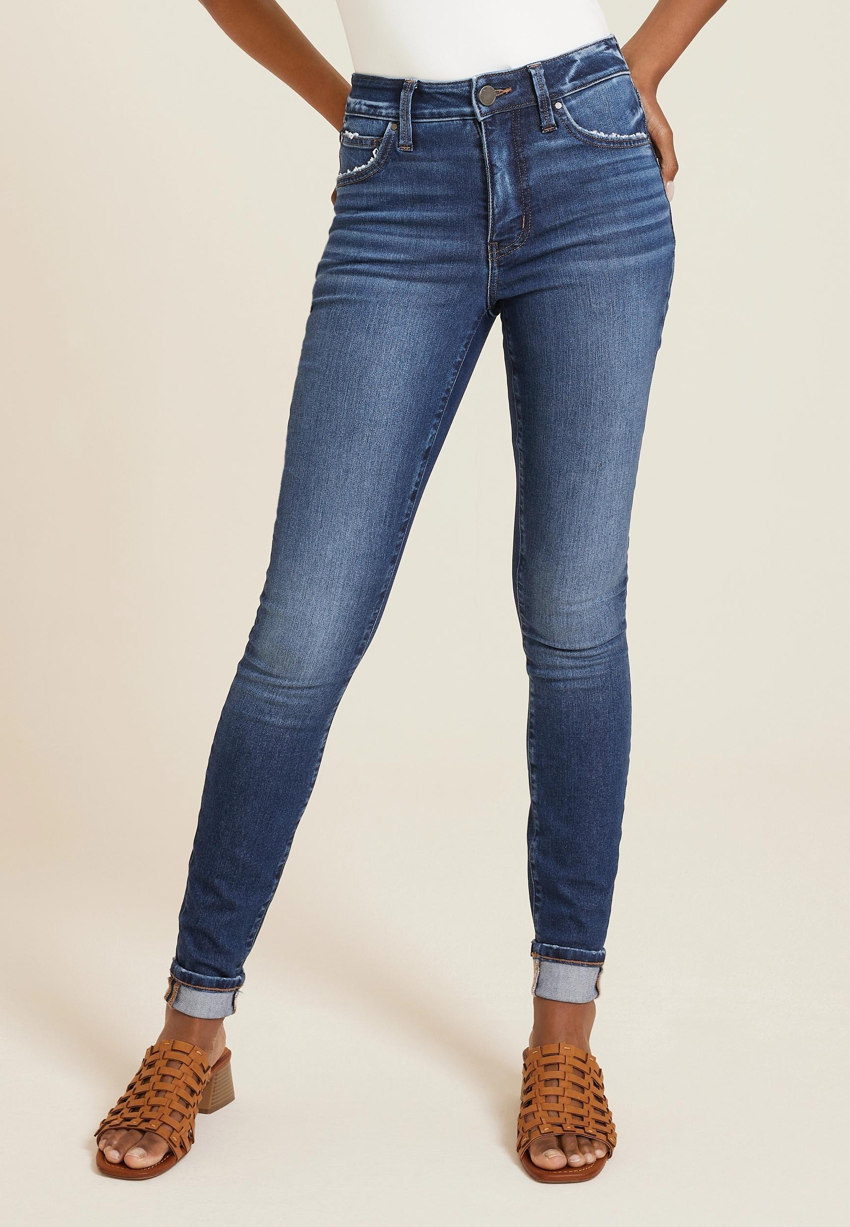 m jeans by maurices™ Everflex™ High Rise Cuffed Super Skinny Jean Product Image