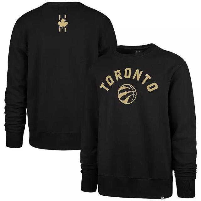 Mens 47 Black Toronto Raptors 2023/24 City Edition Postgame Headline Crew Pullover Sweatshirt Product Image