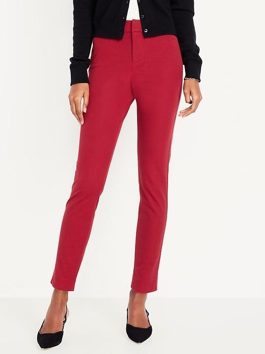 High-Waisted Pixie Skinny Ankle Pants Product Image