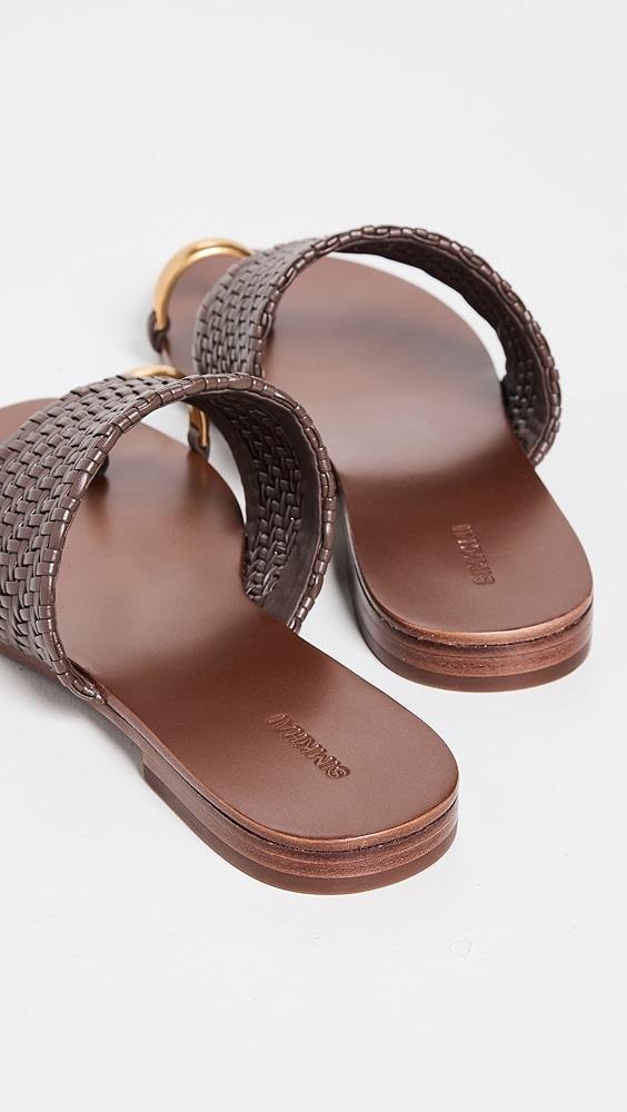 SIMKHAI Ariana Woven Leather Sandals | Shopbop Product Image