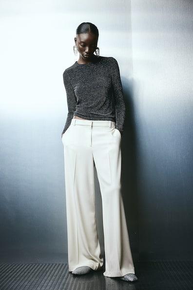 Wide-Leg Dress Pants Product Image