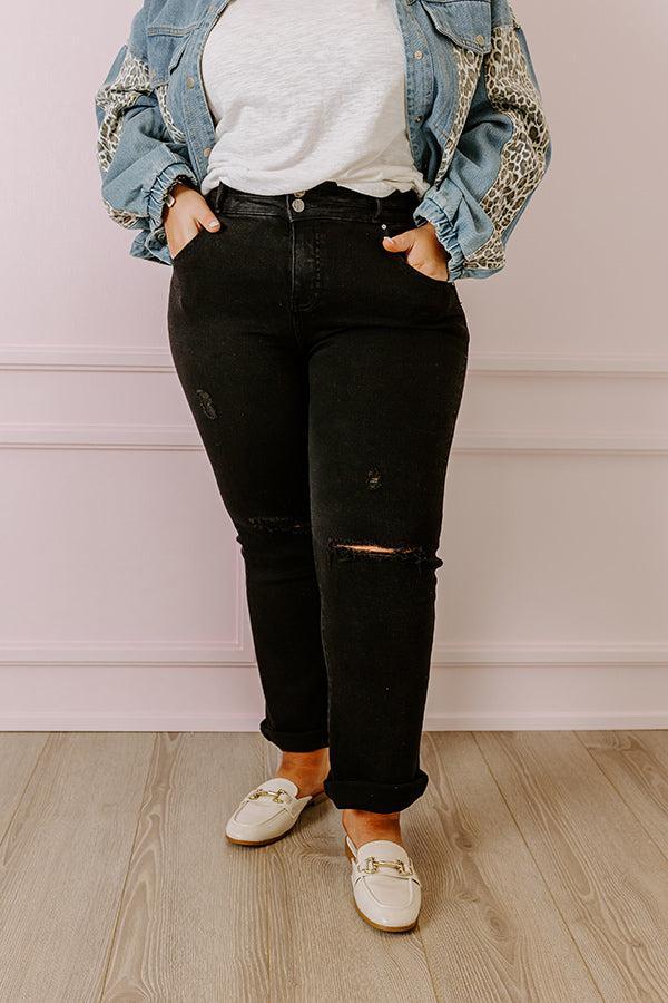 Risen The Edith High Waist Distressed Straight Leg Jean Curves product image