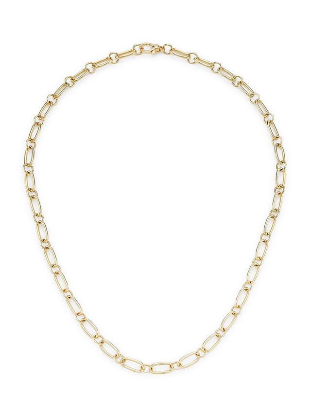 Womens 14K Yellow Gold Oval-Link Chain Necklace/18 Product Image