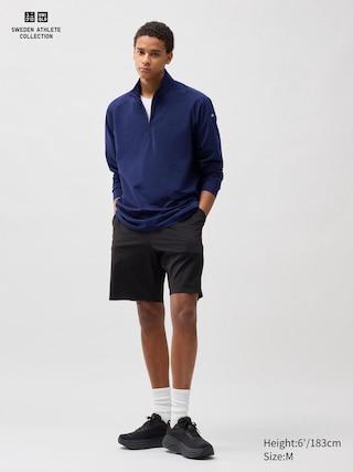 Mens Ultra Stretch Dry Shorts with Quick-Drying Black Small UNIQLO US Product Image