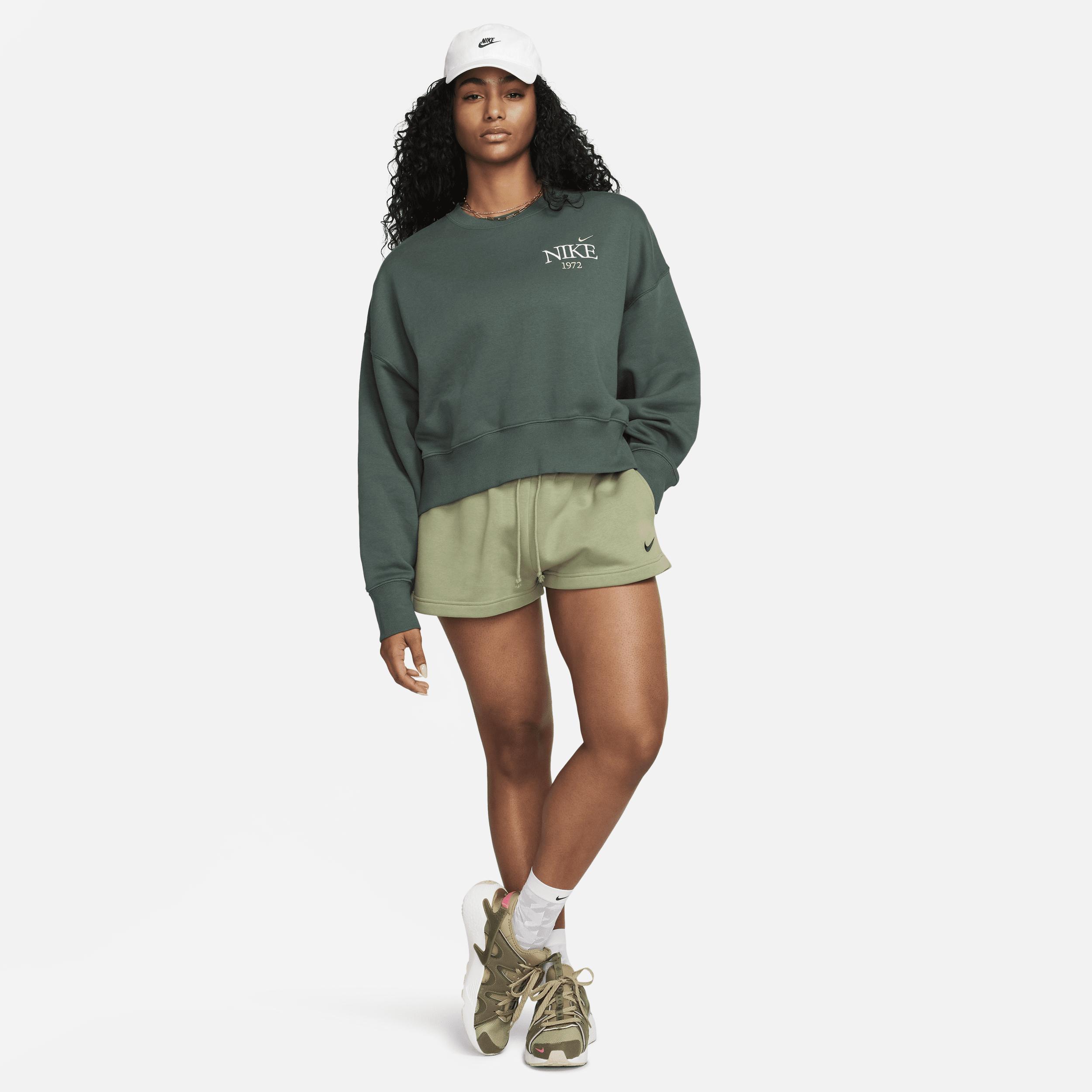 Womens Nike Sportswear Phoenix Fleece Oversized Cropped Crew-Neck Sweatshirt Product Image