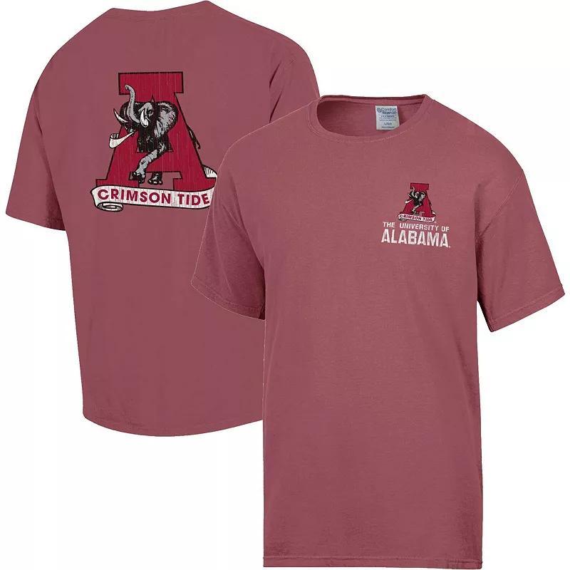 Mens Comfort Wash Crimson Alabama Crimson Tide Vintage Logo T-Shirt Product Image