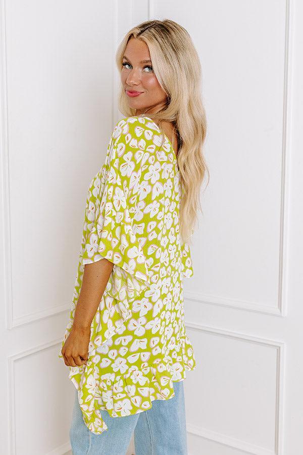 Sunshine Situation Shift Tunic in Lime Punch Product Image