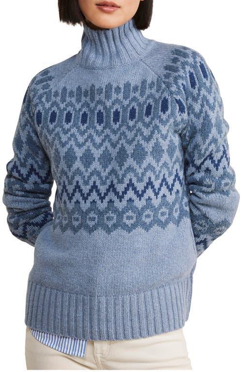 Womens Fair Isle-Inspired Wool-Blend Turtleneck Sweater Product Image