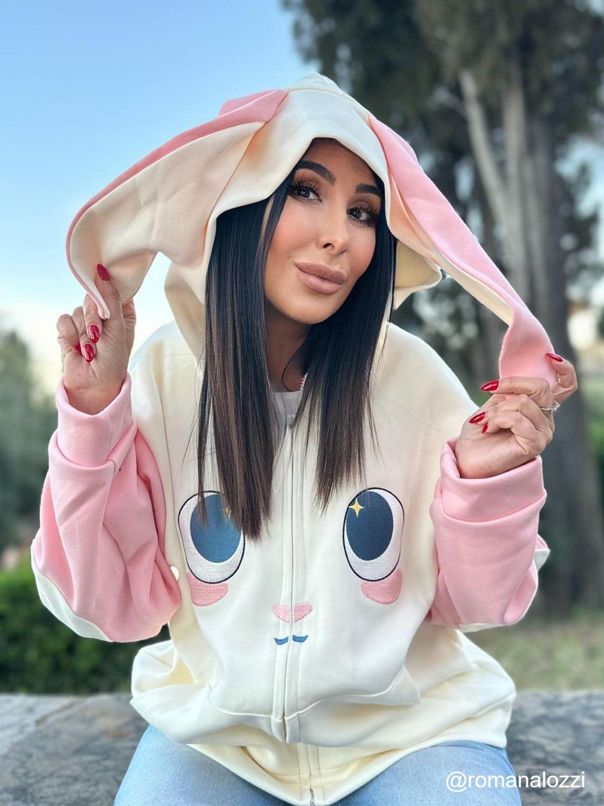 Aelfric Eden Cartoon Rabbit Zip Up Hoodie Product Image