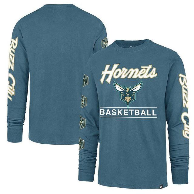 Mens 47 Teal Charlotte Hornets 2023/24 City Edition Triplet Franklin Long Sleeve T-Shirt Product Image