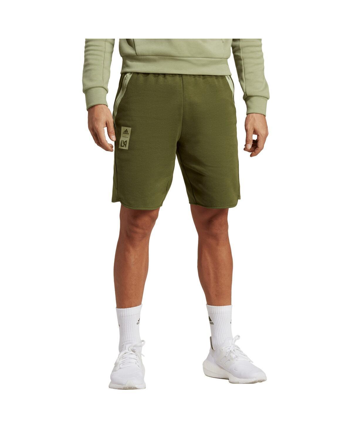 Mens adidas Green LAFC 2023 Player Travel Shorts Product Image