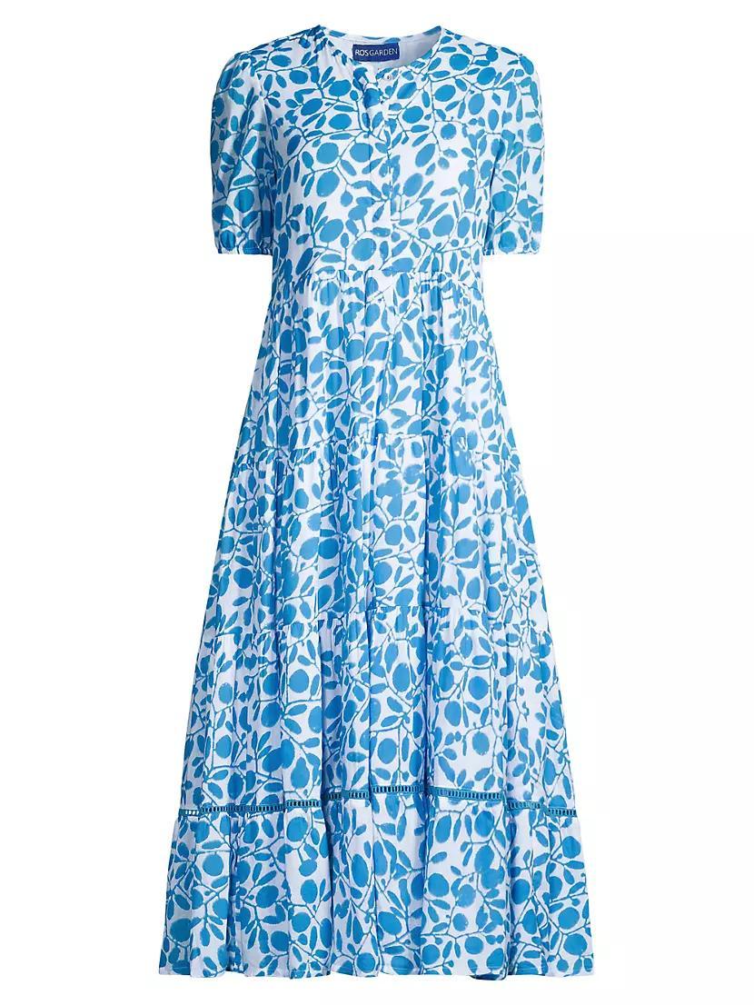 Daphne Printed Cotton Midi-Dress Product Image