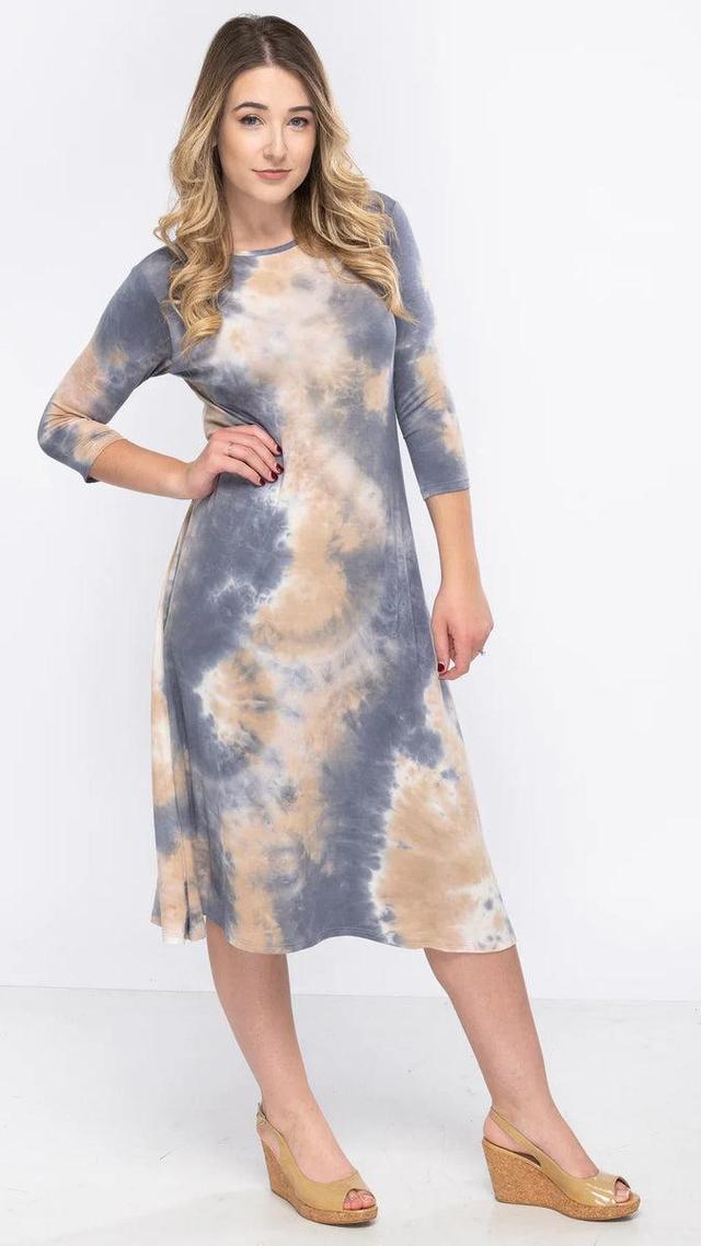 Tie Dye A-line Dress Product Image