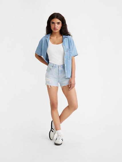 Levis 501 Original Fit High Rise Womens Shorts Product Image