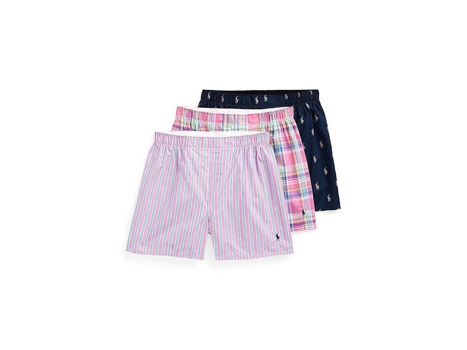 Polo Ralph Lauren Mens 3-Pk. Classic-Fit Cotton Woven Boxers Product Image