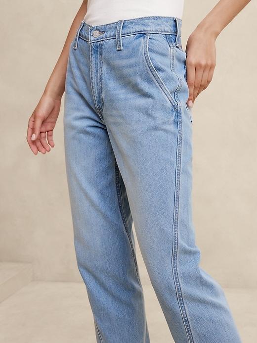 Luxe High-Rise Barrel Jean Product Image