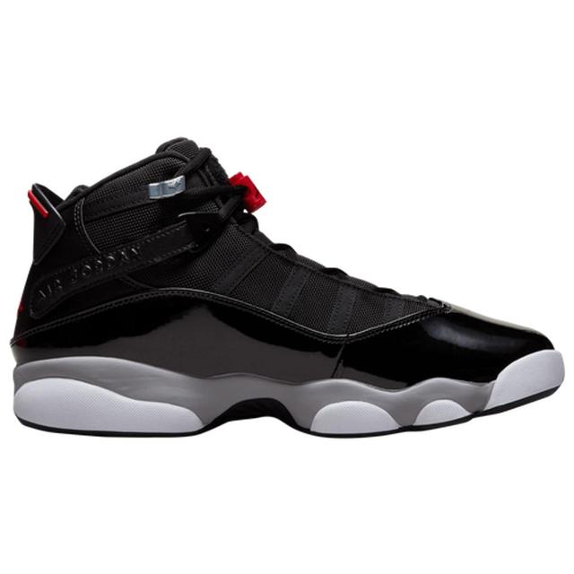 Jordan Mens Jordan 6 Rings AP - Mens Basketball Shoes Black/Fire Red/White Product Image