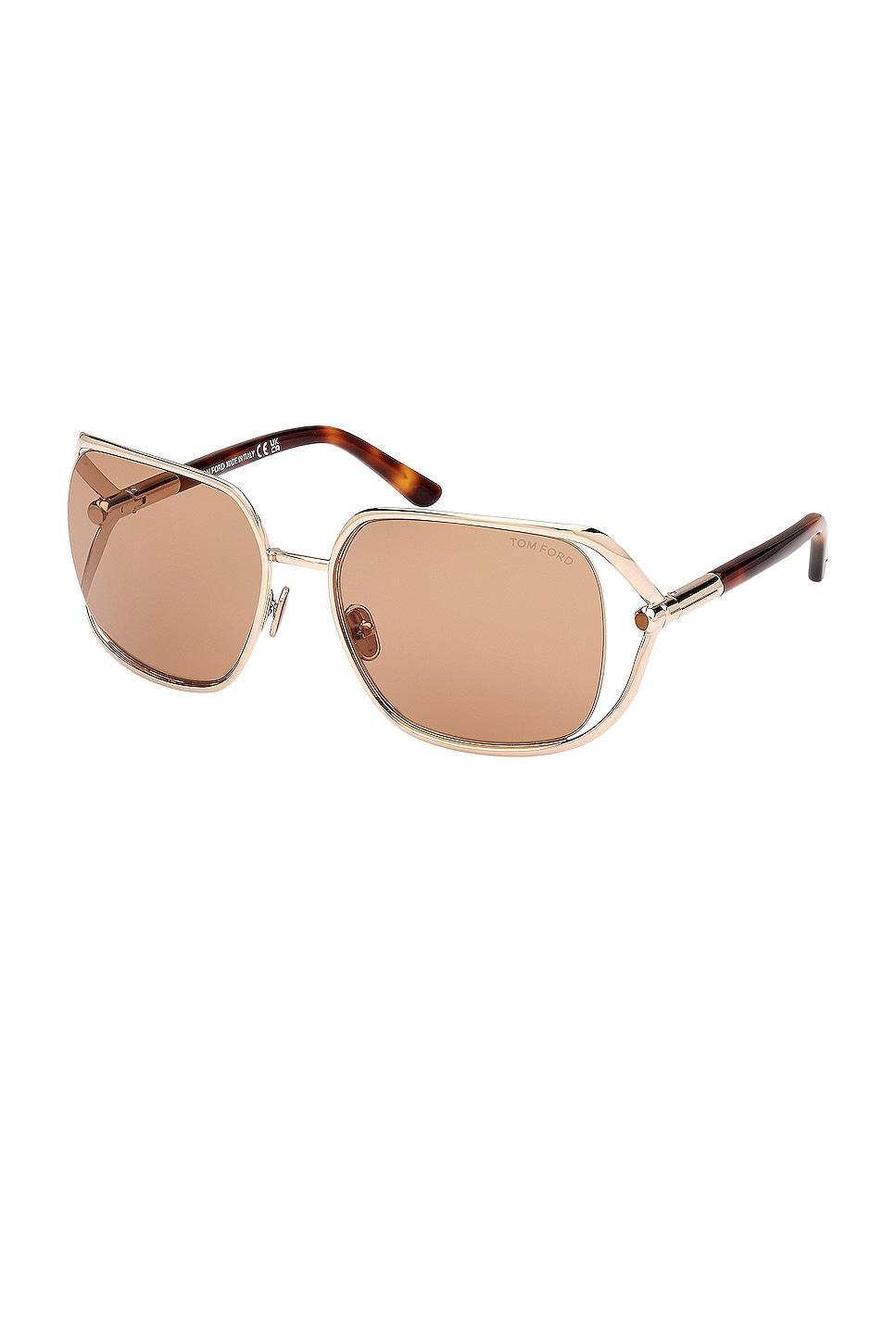 TOM FORD Goldie Sunglasses in Metallic Gold Product Image