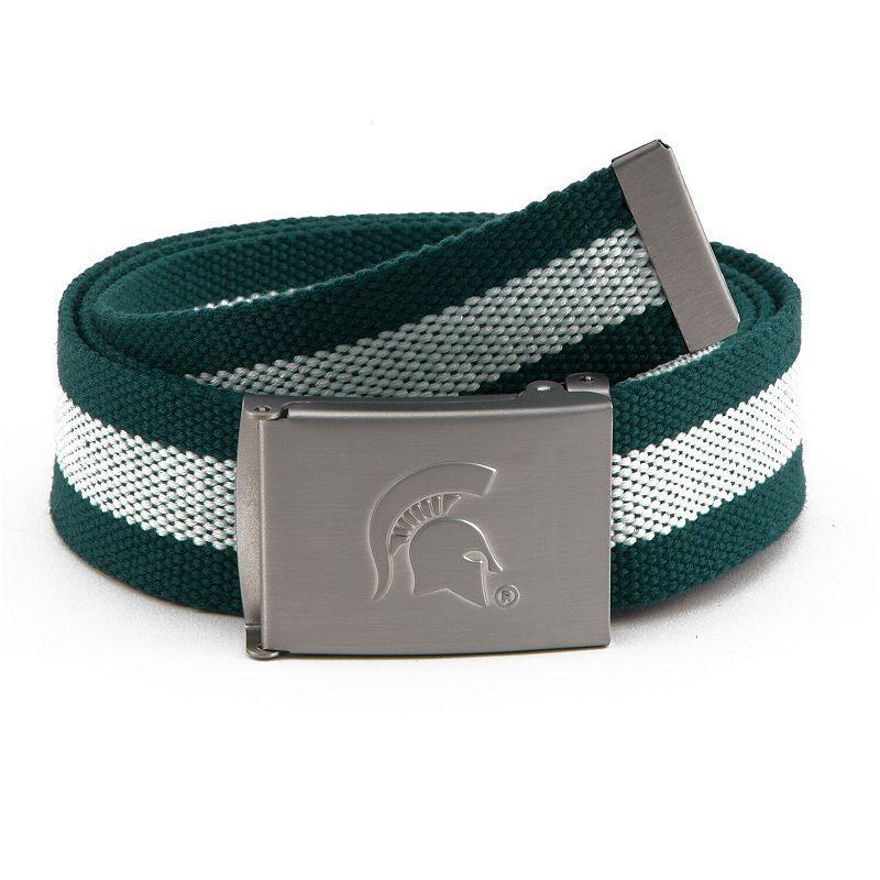 Mens Michigan State Spartans Fabric Belt Product Image