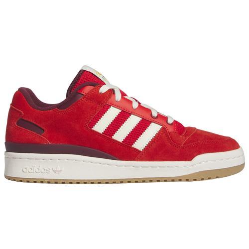 adidas Originals Mens adidas Originals Forum Low CL - Mens Basketball Shoes Red/Brown/White Product Image