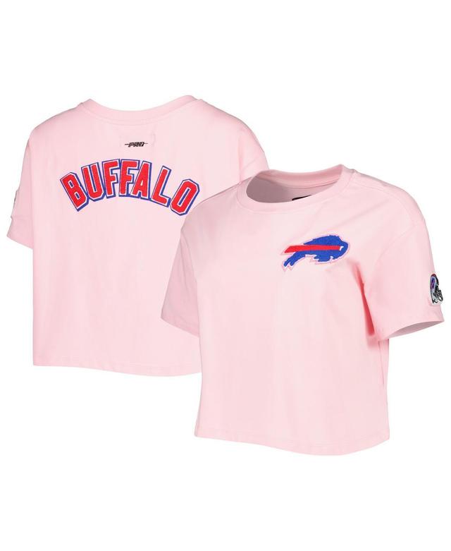 Womens Pro Standard Pink Buffalo Bills Cropped Boxy T-shirt Product Image