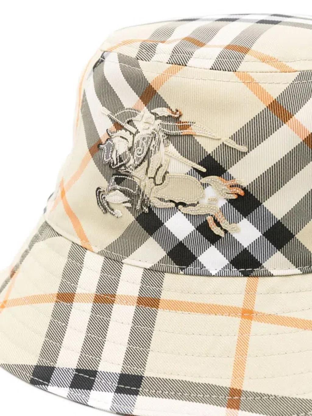 BURBERRY Men's Check Bucket Hat In Sage Product Image