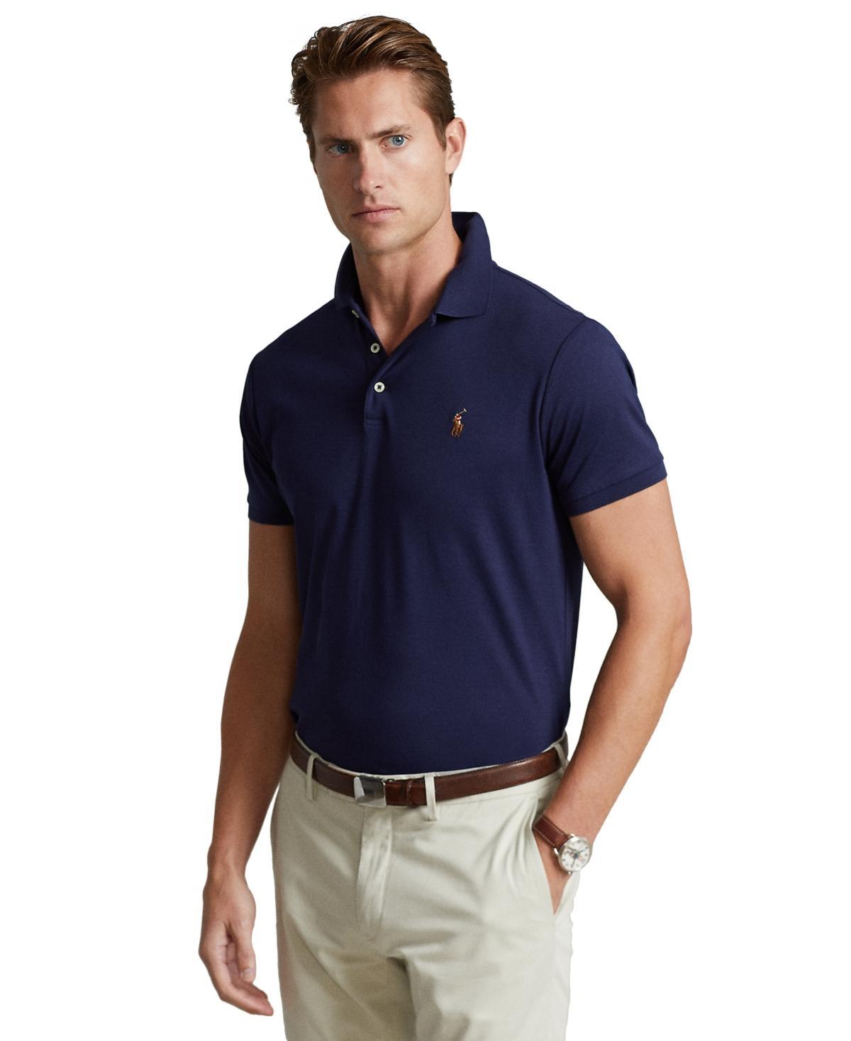 Men's Custom Slim Fit Soft Cotton Polo Shirt In Pastel Purple Heather Product Image