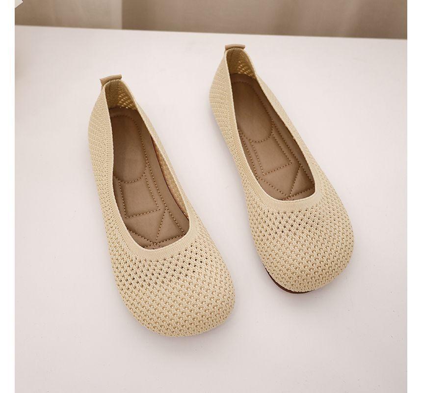 Plain Knit Flats Product Image