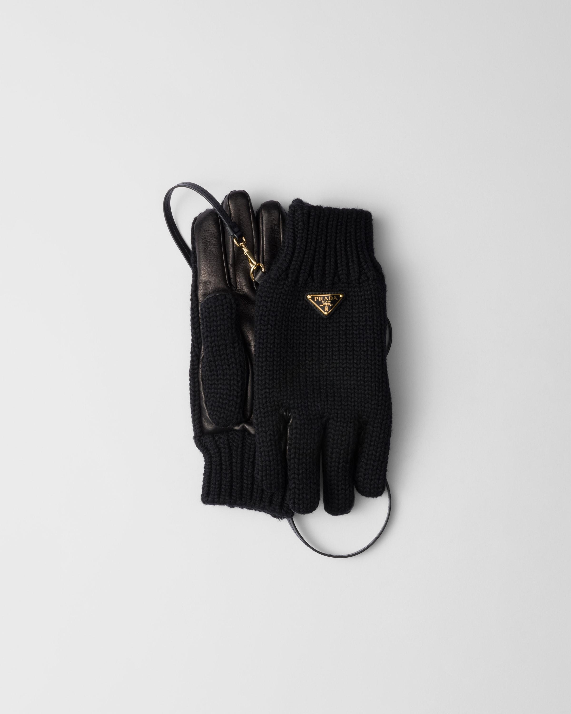 Wool and nappa leather gloves product image