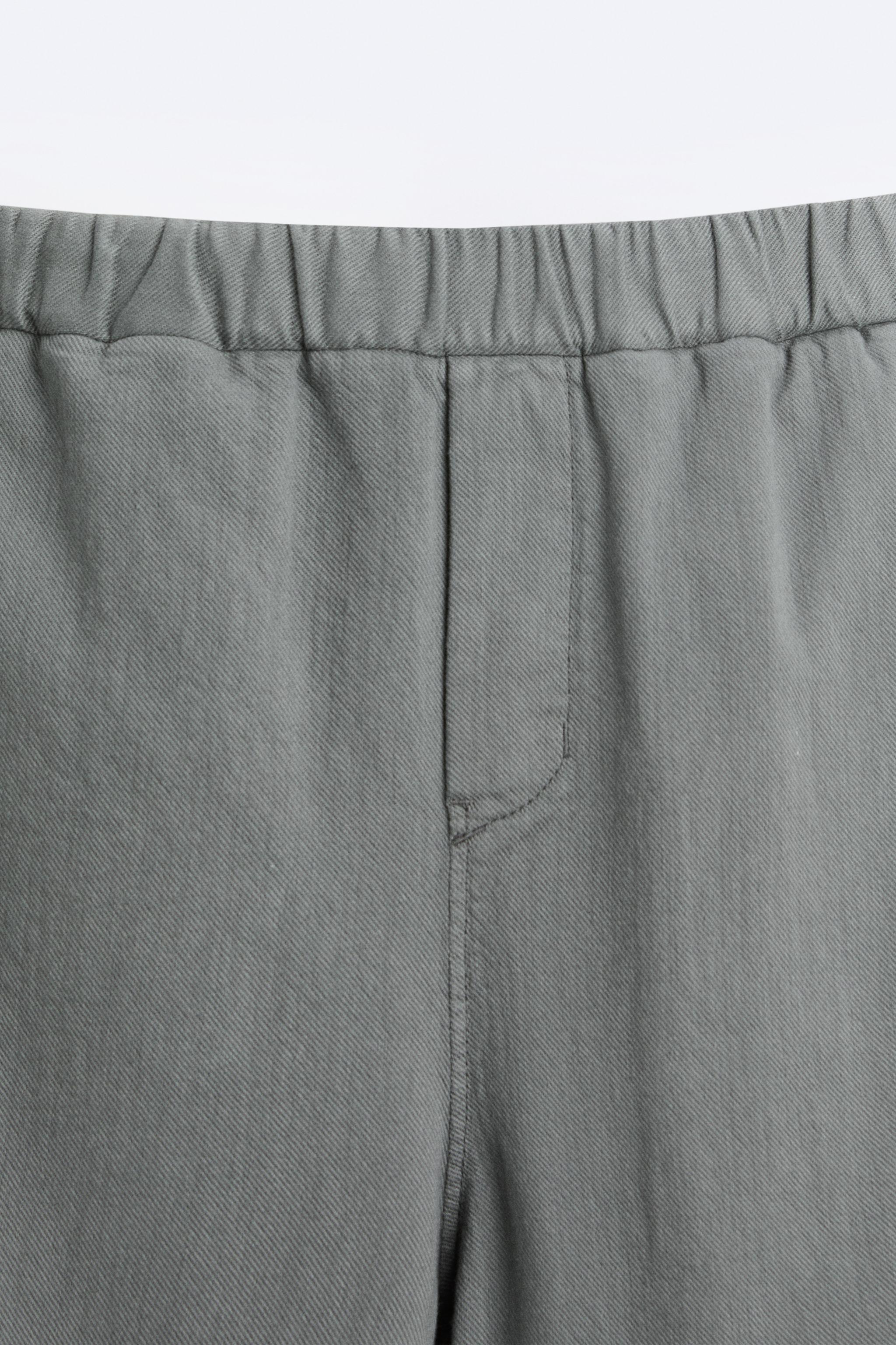 COTTON JOGGER WAIST PANTS Product Image