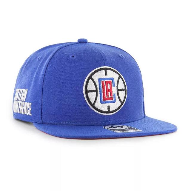 Mens 47 Brand Royal La Clippers Sure Shot Captain Snapback Hat Product Image