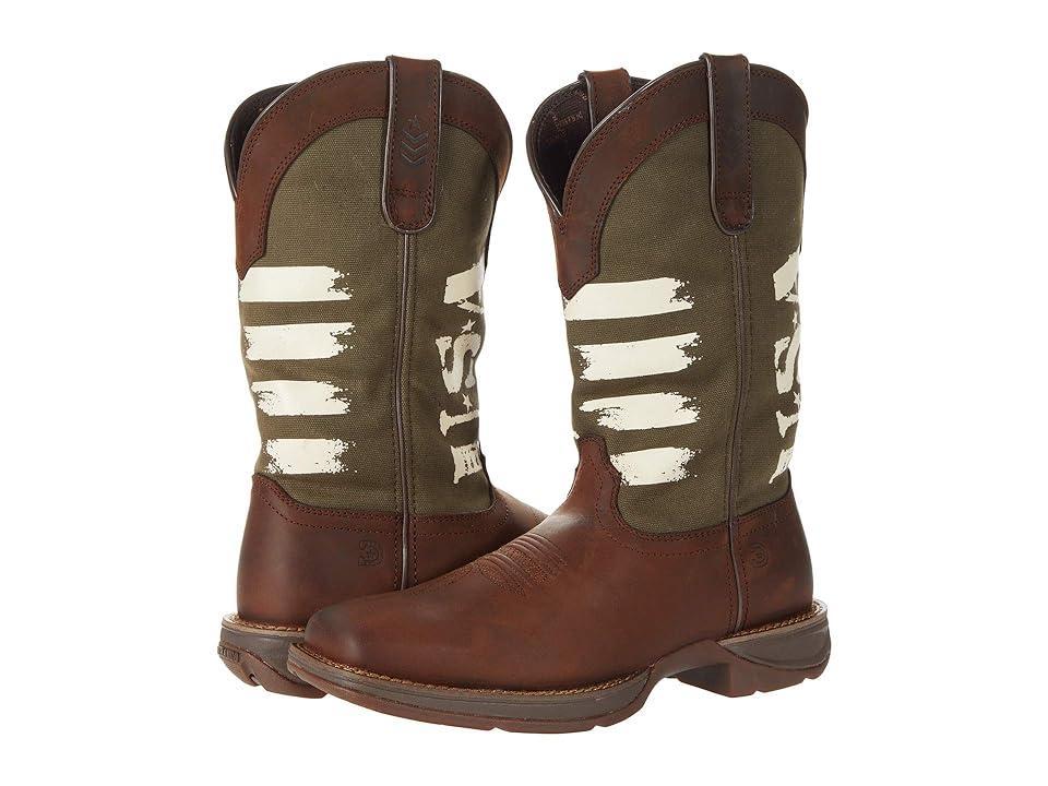 Rebel By Durango USA Mens Western Boots Brown Product Image