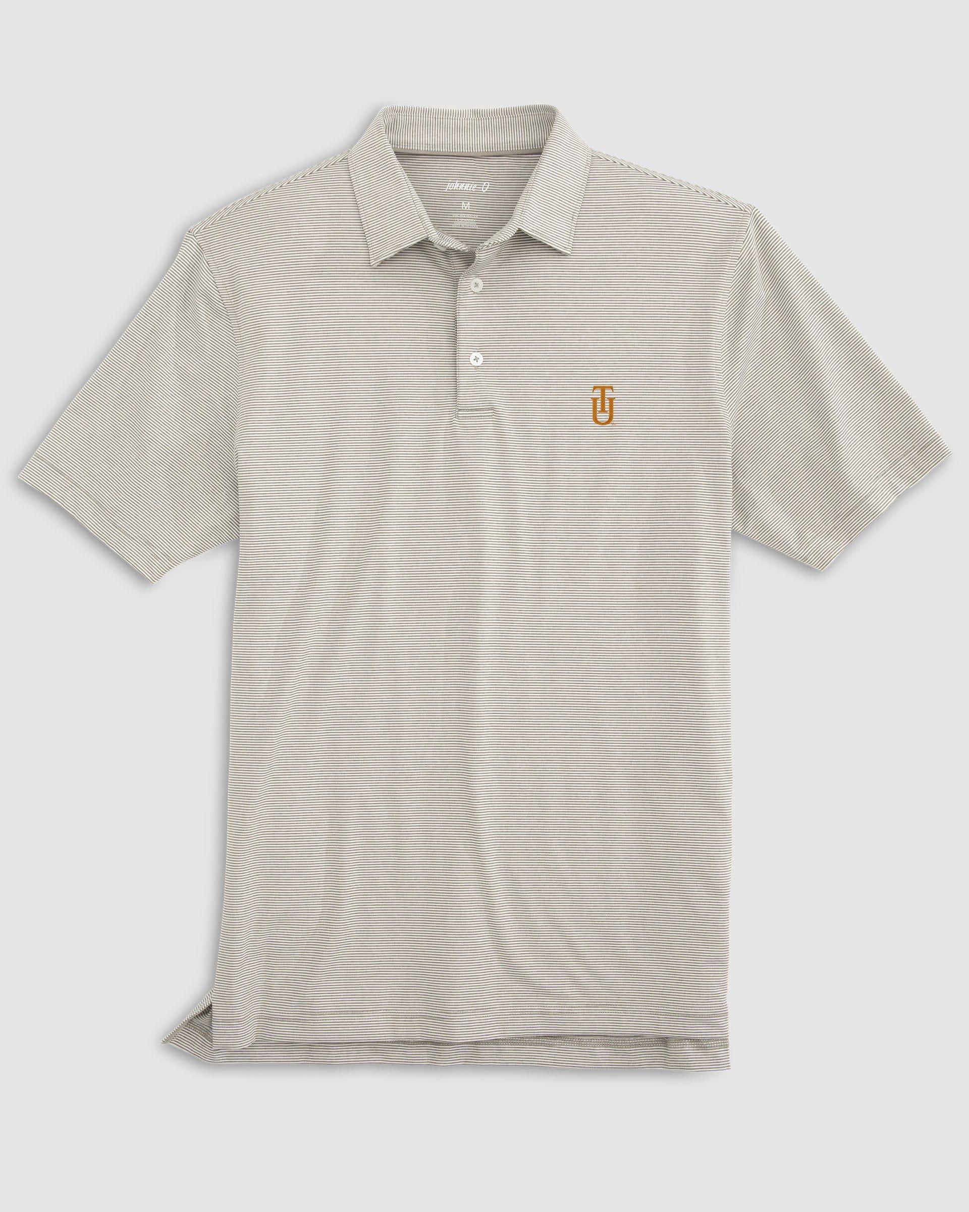 North Carolina Lyndonn Jr. Striped Jersey Performance Polo - Tar Heel Logo Product Image