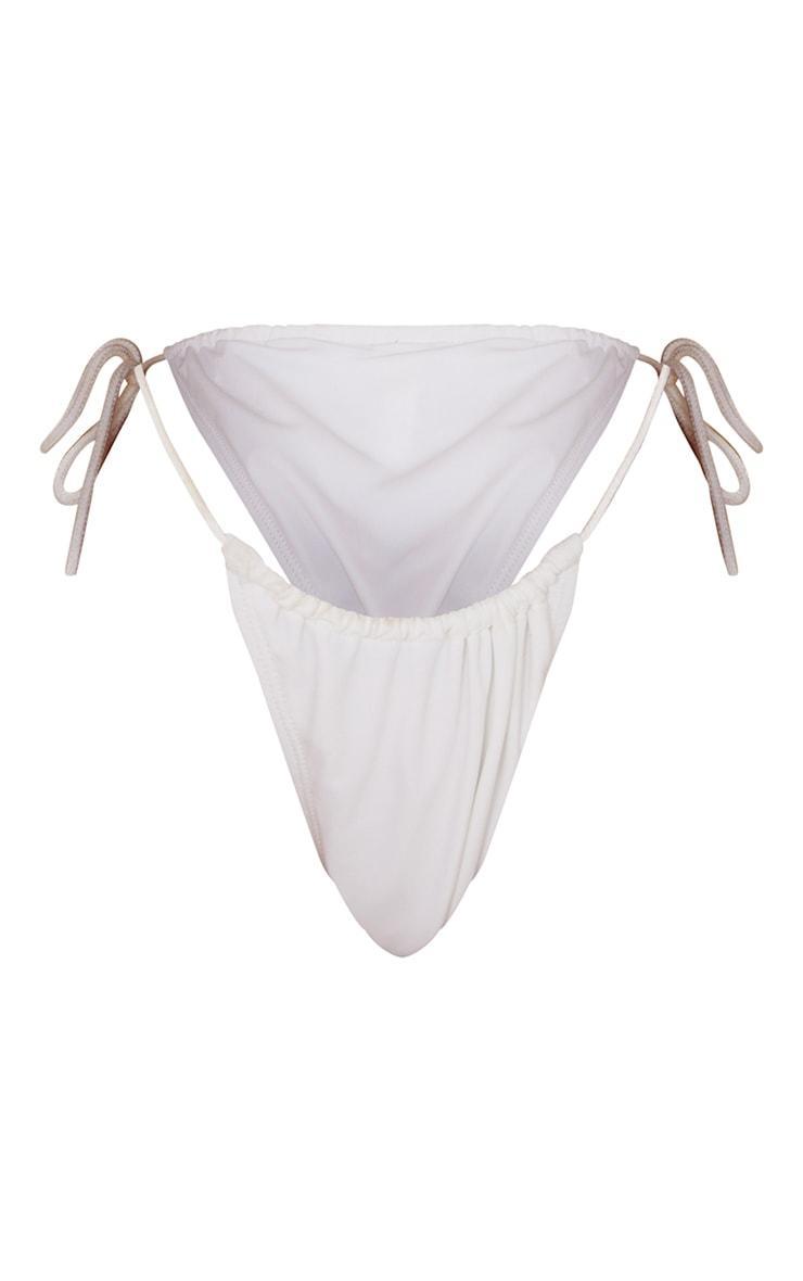 White Rope Tie Bikini Bottoms Product Image