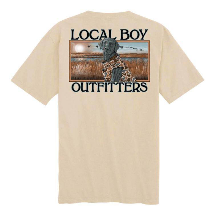 Local Boy® Men's S/S Latte Marsh Dog T-Shirt Product Image