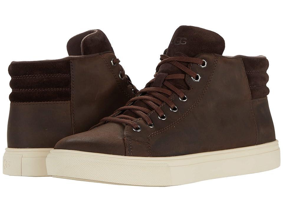 UGG Baysider High Weather (Grizzly Leather) Men's Shoes Product Image