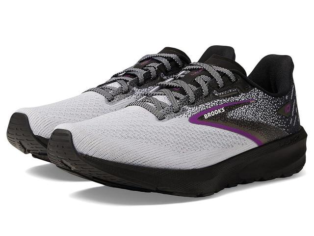 Brooks Launch 10 (Black/White/Violet) Women's Shoes Product Image