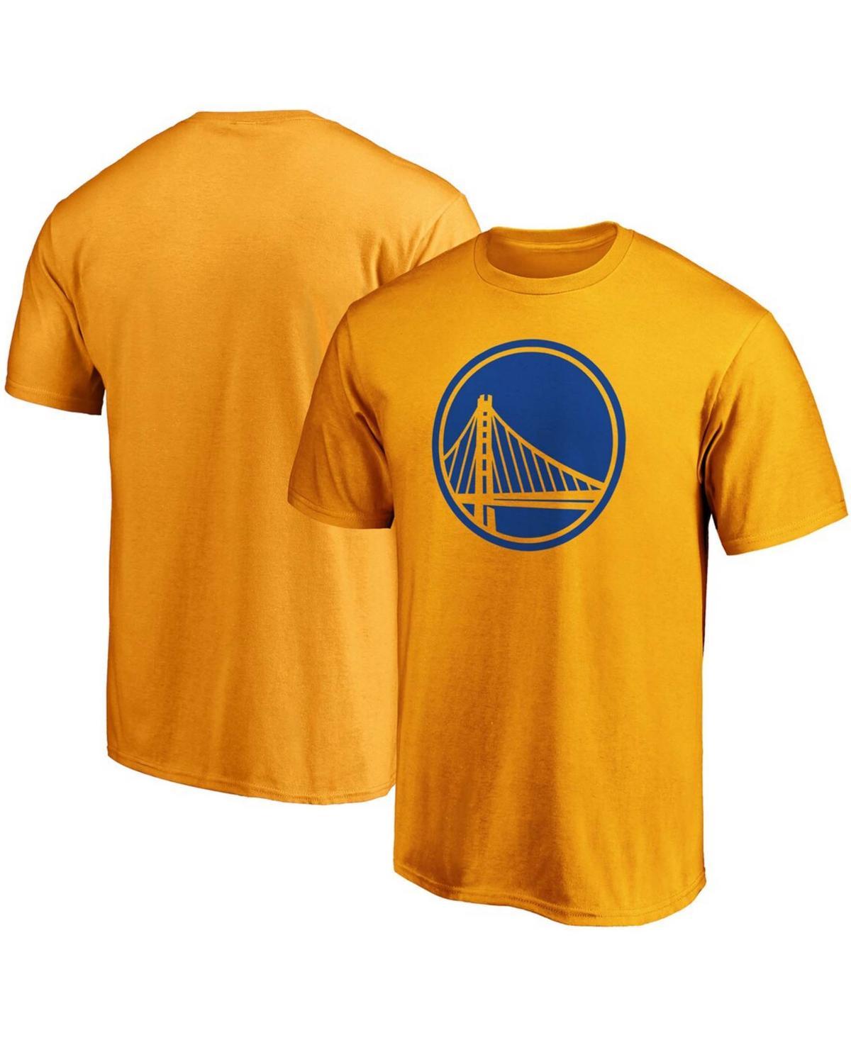 Mens Gold Golden State Warriors Primary Team Logo T-shirt product image